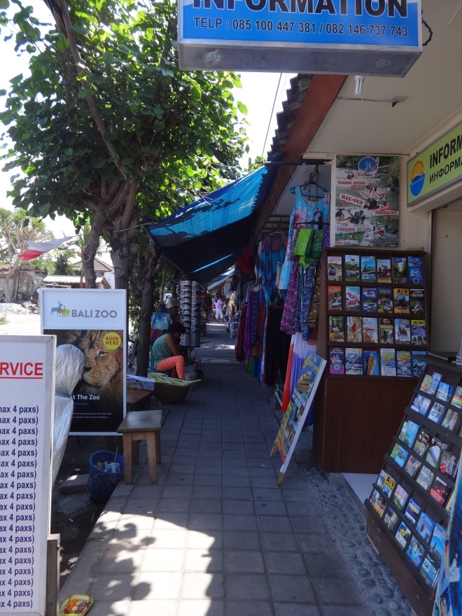 Small row of markets in Nusa Dua